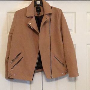 Camel biker jacket